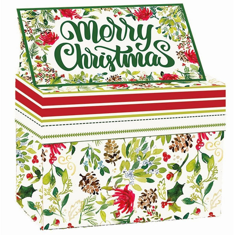 Christmas Greens Collection Recipe Card Box - Shelburne Country Store