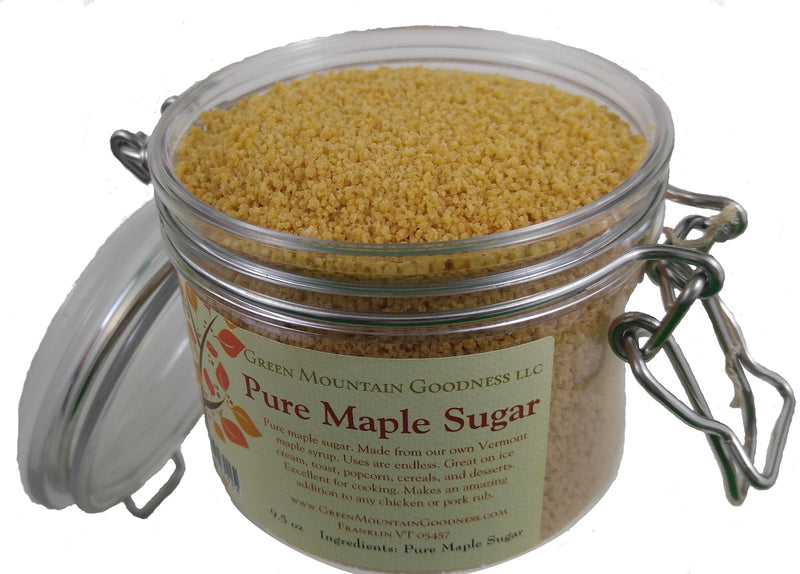 Clasp top Granulated Maple Sugar Drum - 9.5 Ounce - Shelburne Country Store
