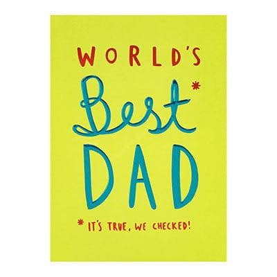 Worlds Best Dad Father's Day Card - Shelburne Country Store