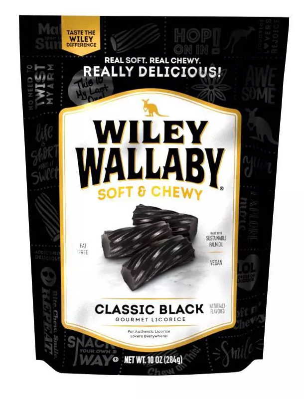 Wiley Wallaby Licorice - 10 Ounce - Black - Shelburne Country Store