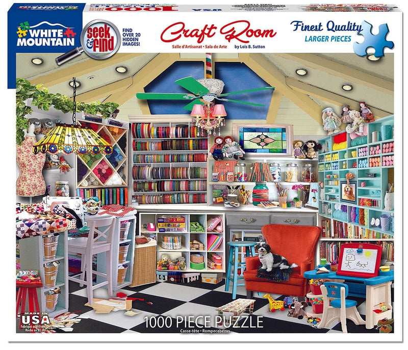 Craft Room-Seek & Find Puzzle - 1000 Piece - Shelburne Country Store