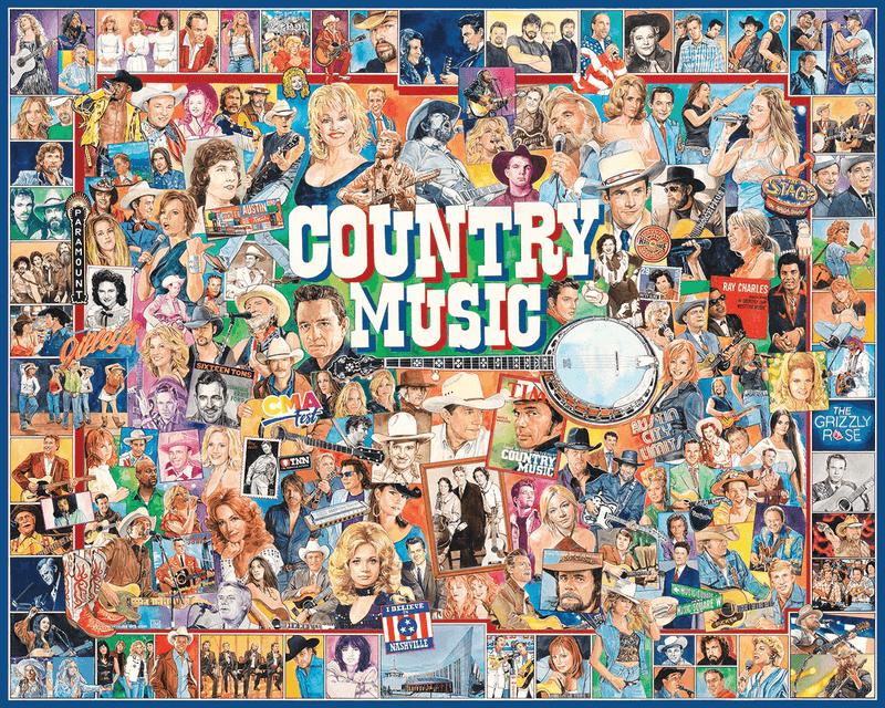 Country Music  - 1000 Piece Jigsaw Puzzle - Shelburne Country Store