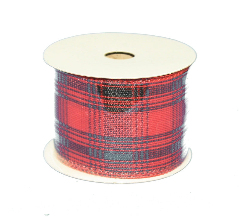 Wired 2.5-inch Christmas Ribbon Roll - - Shelburne Country Store