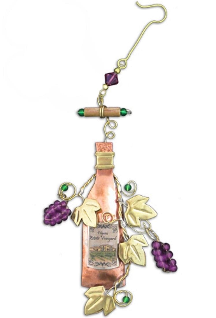 Wine Bottle Ornament - Shelburne Country Store