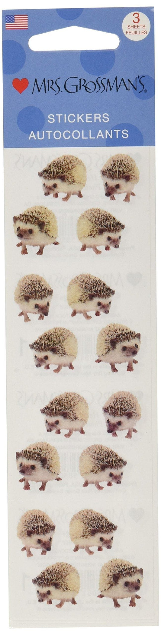 Mrs Grossman's Stickers - Hedgehogs - Shelburne Country Store