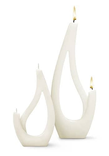 Multiflame Candle Saba Grande White, Unscented - Shelburne Country Store