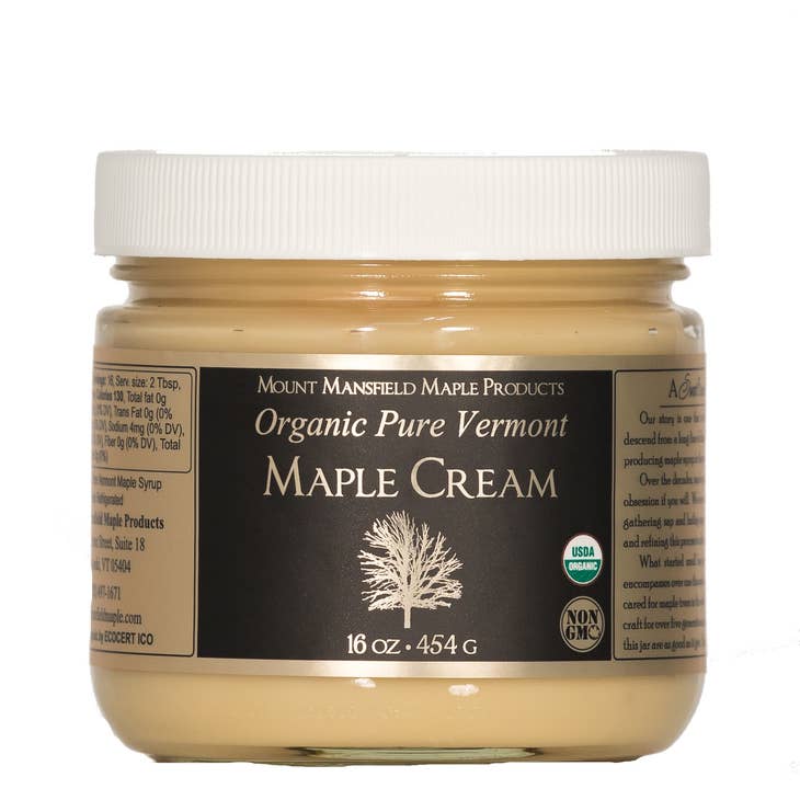 16 oz - Organic Pure Vermont Maple Cream Jar - Shelburne Country Store