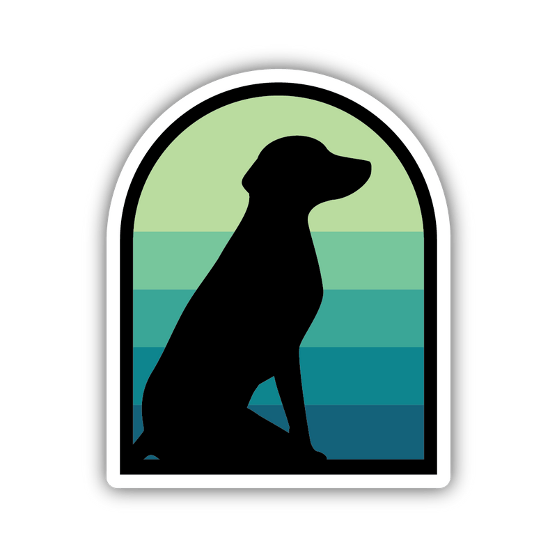 Dog Silhouette Sticker - Shelburne Country Store