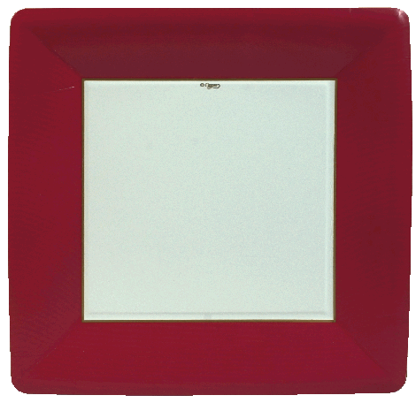 Grosgrain Border Paper Goods (Red) - Dinner Plate - Shelburne Country Store