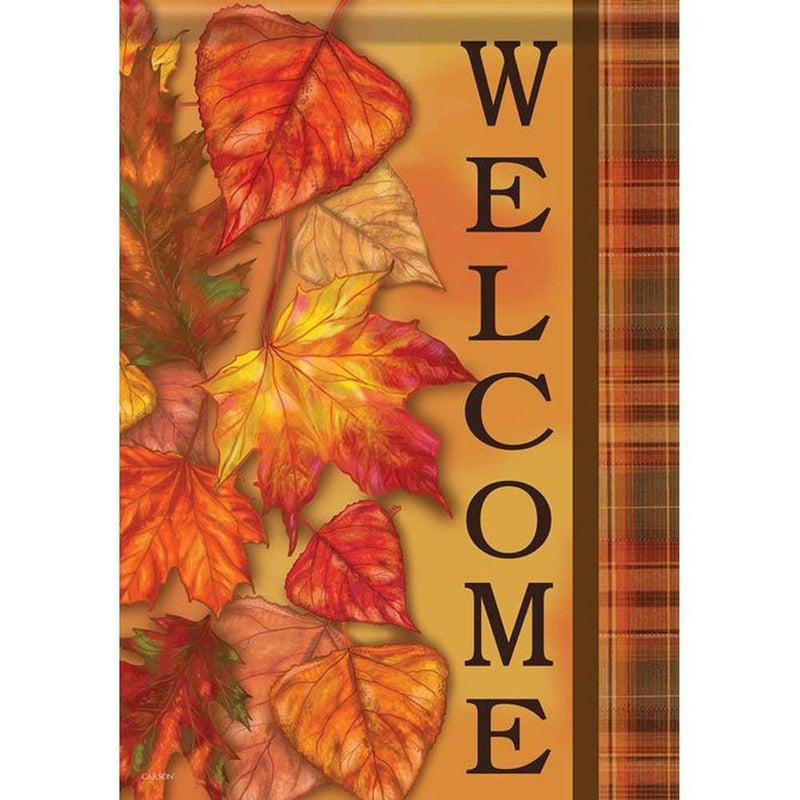 Large Double Sided House Flag - Welcome Leaves - Shelburne Country Store