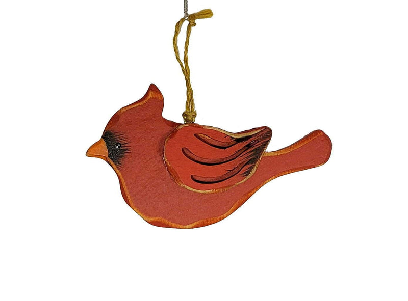 Wooden Cardinal Ornament - - Shelburne Country Store