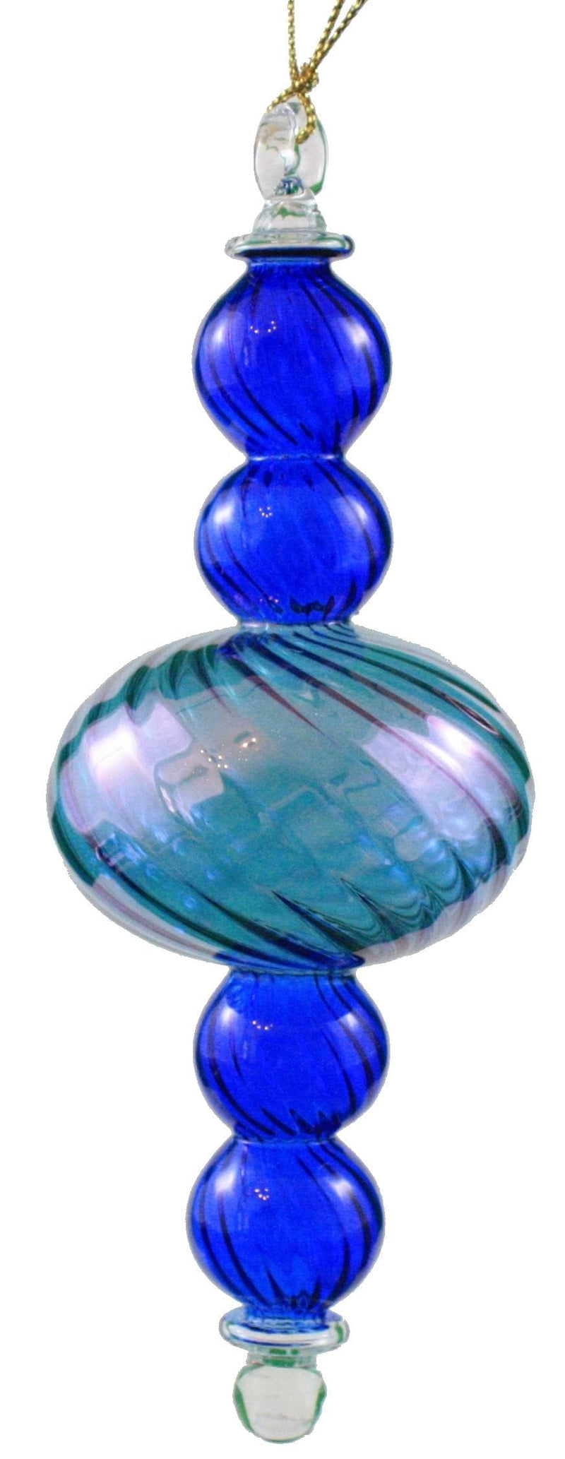 Midsize Organic Luster 5 Section Globe -  Blue - Shelburne Country Store