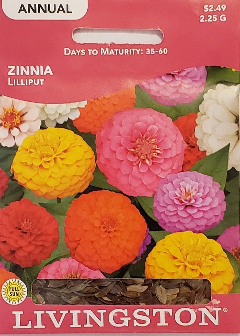 Seed Packet - Zinnia - Lilliput - Shelburne Country Store