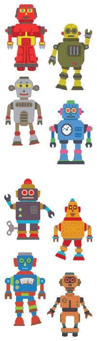 Mrs Grossman's Stickers - Robots - Shelburne Country Store