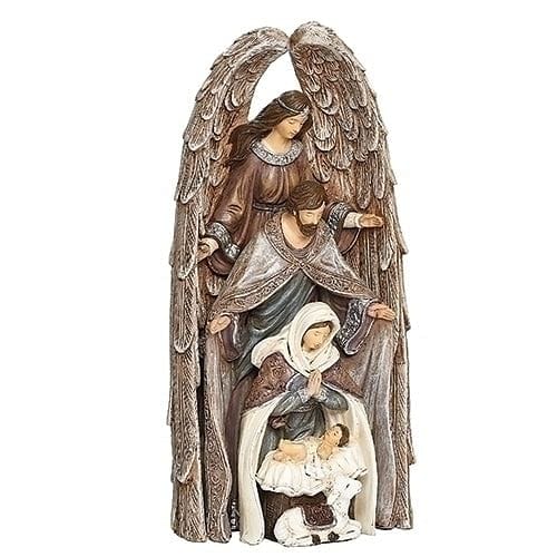 Nesting Holy Family with Angel - 11 Inch - Shelburne Country Store
