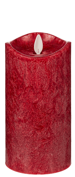 Wax LED Pillar Candle - Red - 3x6 - Shelburne Country Store