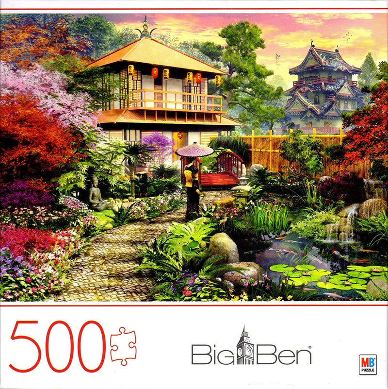 Big Ben 500-Piece Jigsaw Puzzle - Japan Garden - Shelburne Country Store