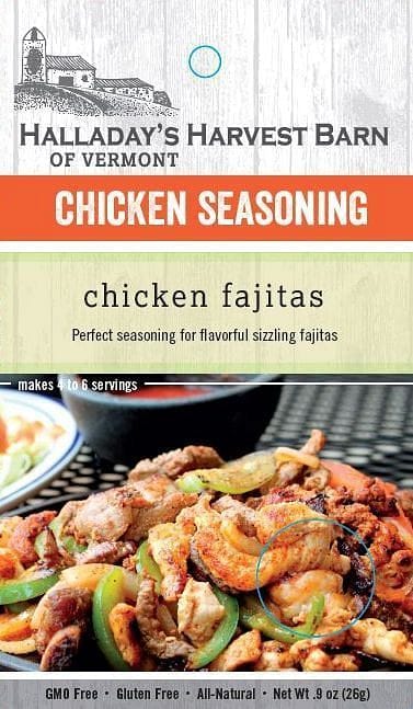 Halladay's Chicken Fajita Seasoning Mix - Shelburne Country Store