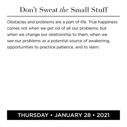 2021 Dont Sweat the Small Stuff Day to Day Calendar - Shelburne Country Store
