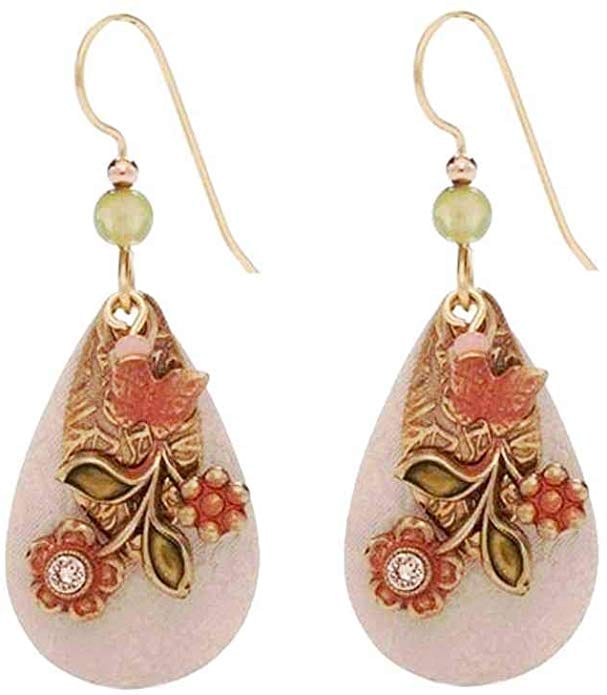 Tear With  Floral Swag Earring - Shelburne Country Store