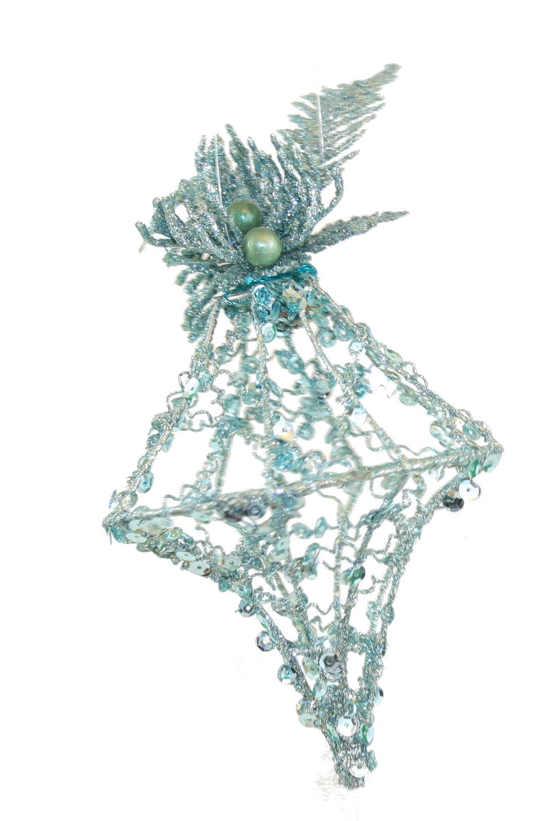Cyan Sequin Onion Ornament - Shelburne Country Store