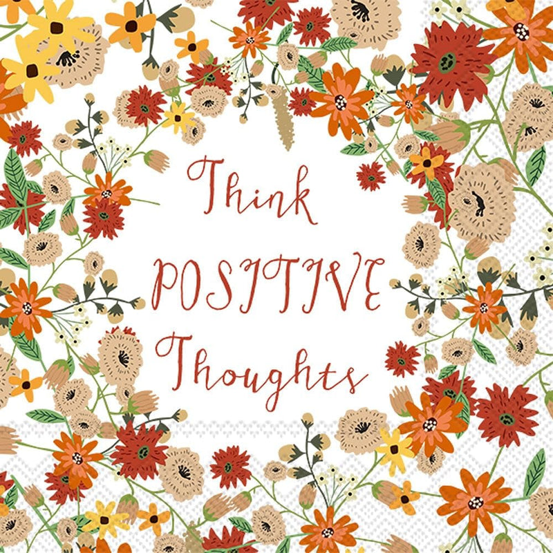 Positive Thoughts Cocktail Napkin - Shelburne Country Store