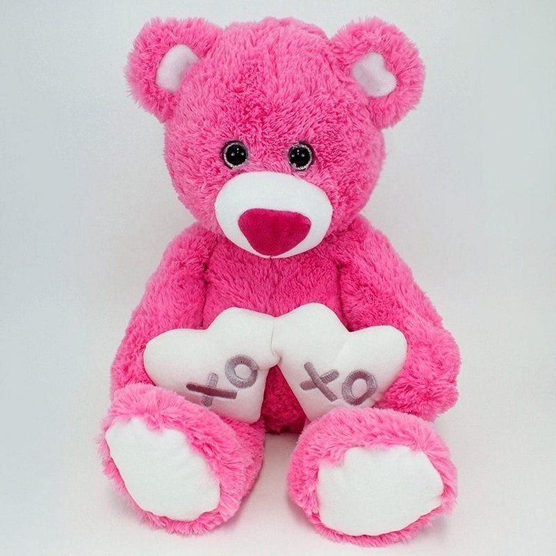 Gund Valentine's Gemma Pink Teddy Bear Holding 2 Hearts - Shelburne Country Store