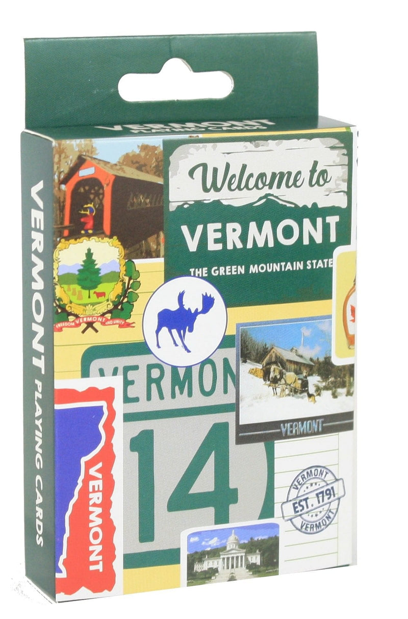 Vermont Retro Collage Playing Cards - Shelburne Country Store