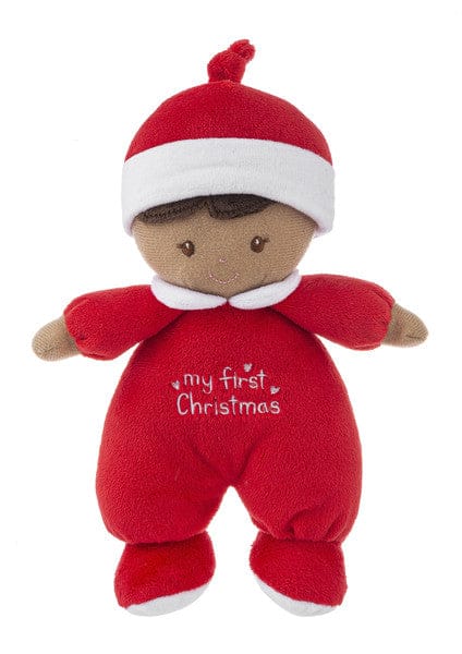 My First Christmas Doll - 9 inch - Dark Skin - Shelburne Country Store
