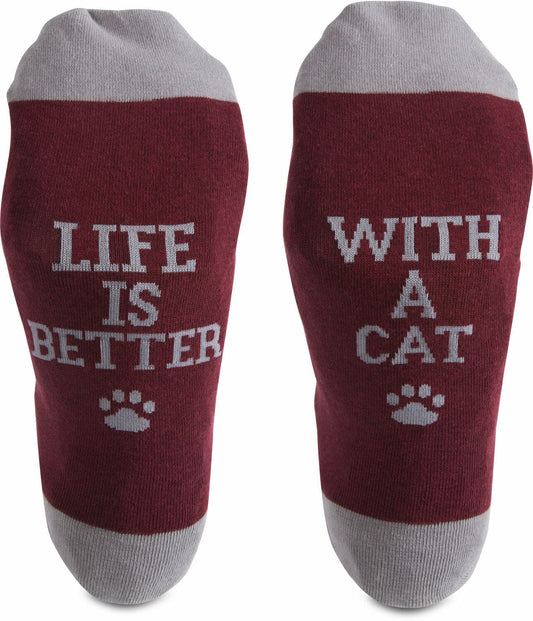Life Is Better With A Cat M/L Socks - Shelburne Country Store