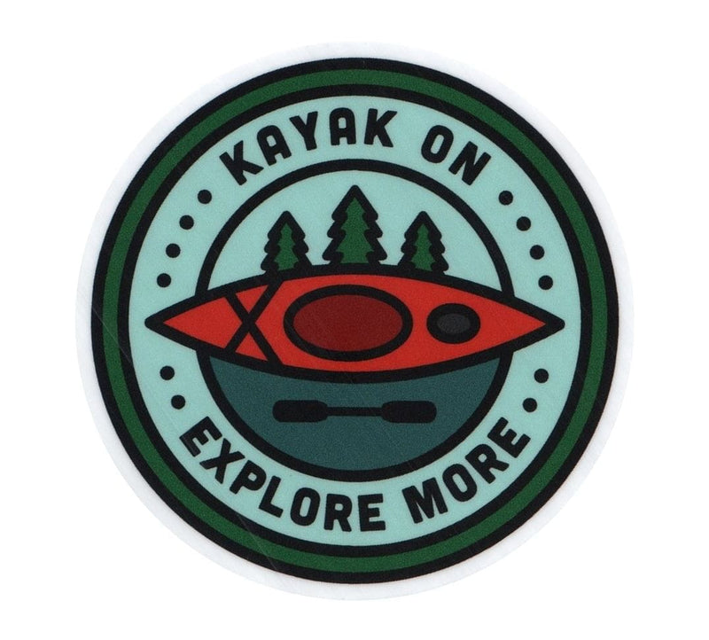Kayak Patch - Large Printed Sticker - Shelburne Country Store