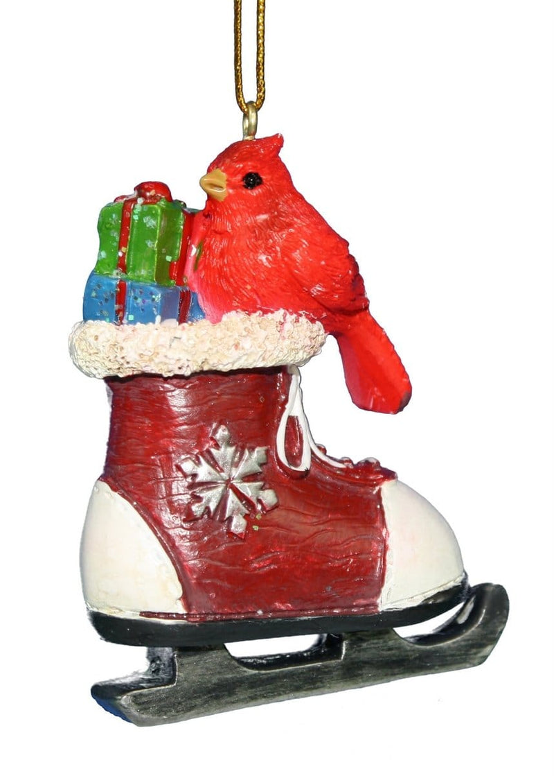 3 Inch Whisical Cardinal Ornament - Skate - Shelburne Country Store