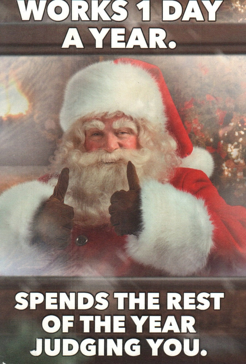 Santa Judging Christmas Card - Shelburne Country Store