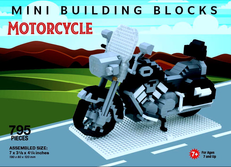 Mini Building Blocks Large - Motorcycle - Shelburne Country Store
