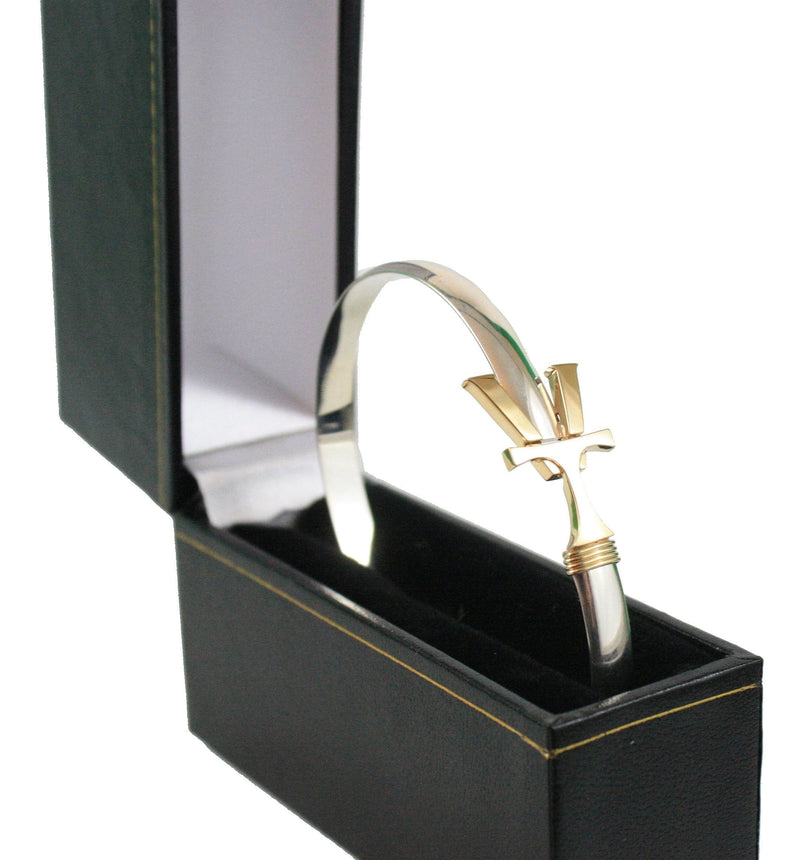 VT Hook Bracelet with Gold 'VT' - 6mm Band - - Shelburne Country Store