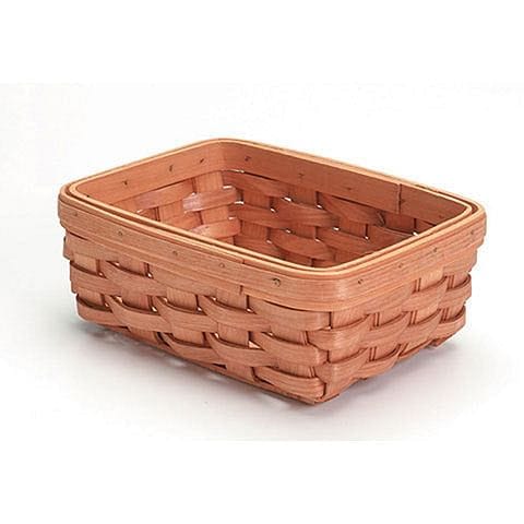Wood Country Tray Basket, 8 x 6 x 3 inches - Shelburne Country Store