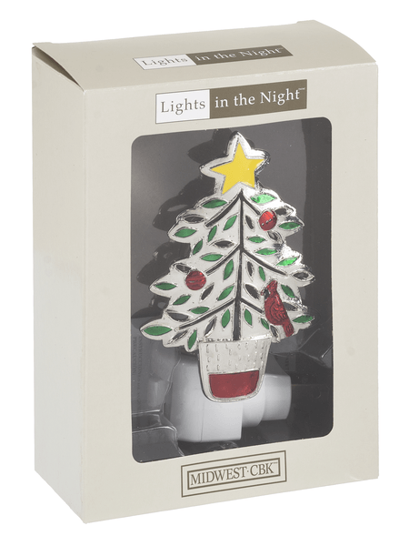 Christmas Tree with Cardinal Night Light - Shelburne Country Store