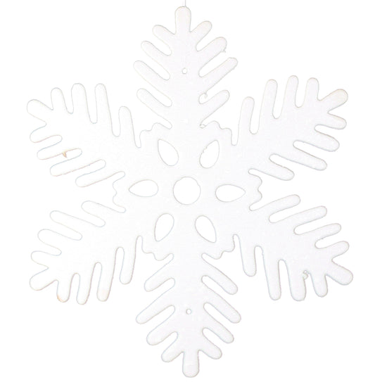 Glitter Snowflake 11 Inch Ornament -  Touch of Sparkle - Solid - Shelburne Country Store
