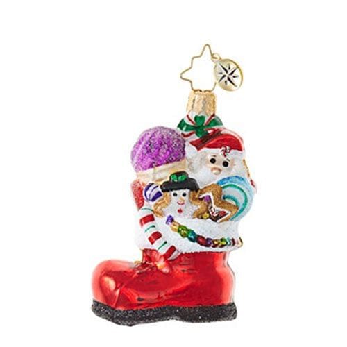 Chrisopher Radko Little Gem Glass Ornament - Sugar Boot Stack - Shelburne Country Store
