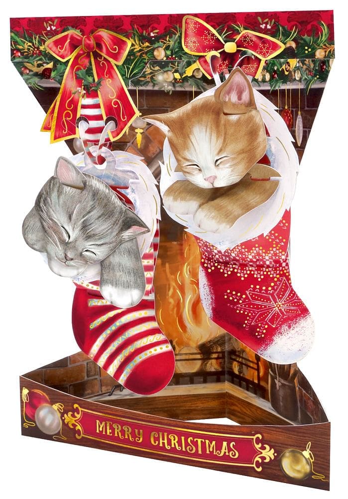 Christmas Kittens Swing Card - Shelburne Country Store