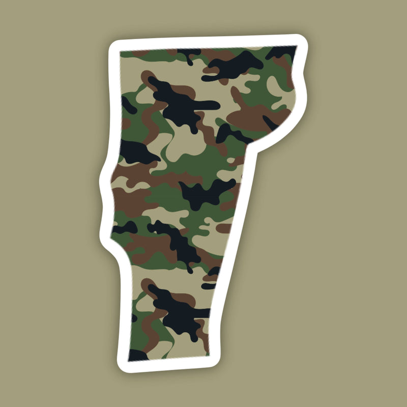 Vermont Camo State Sticker - Shelburne Country Store