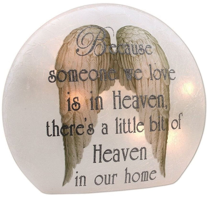 A Piece of Heaven is in our Home Lighted Round Vase - - Shelburne Country Store