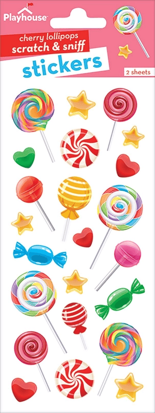 Cherry Lollipops Scratch & Sniff Stickers - Shelburne Country Store