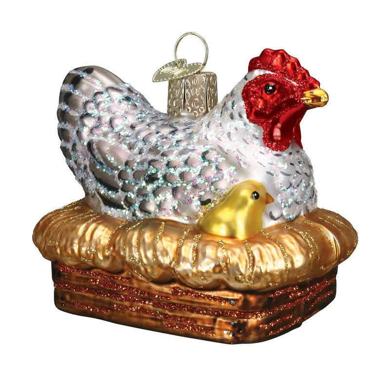 Hen On Nest Ornament - Shelburne Country Store
