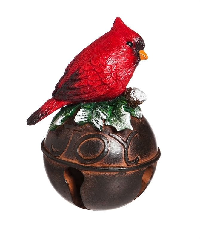 Polystone Cardinal on Bell Decor - Shelburne Country Store