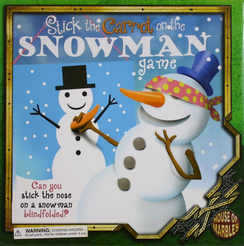 House Of Marbles Holiday Game - Stick The Carrot On The Snowman - Shelburne Country Store